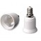 ADAPTADOR PORTALAMPARAS E-14 A E-27 BLANCO