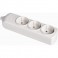 BASE ENCHUFE SCHUKO 3 TOMAS 16A BLANCO